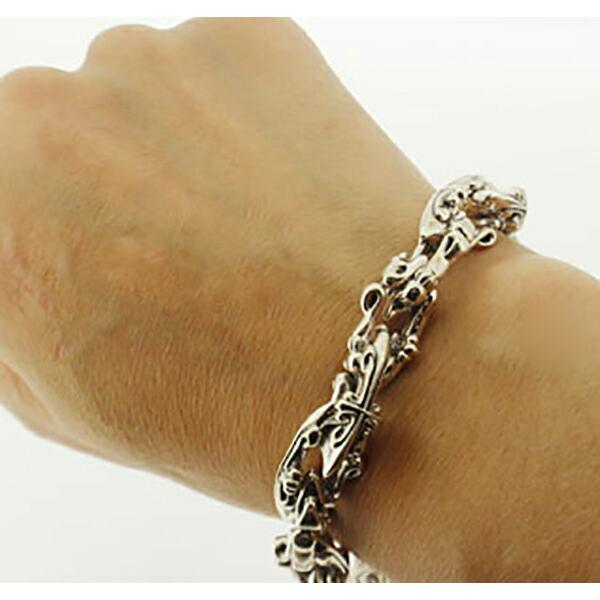 K-SMITH クロス ブレスレット 18PC 21.5cm シルバーアクセサリー K-SMITH クロス ブレスレット 18PC 21.5cm シルバーアクセサリー