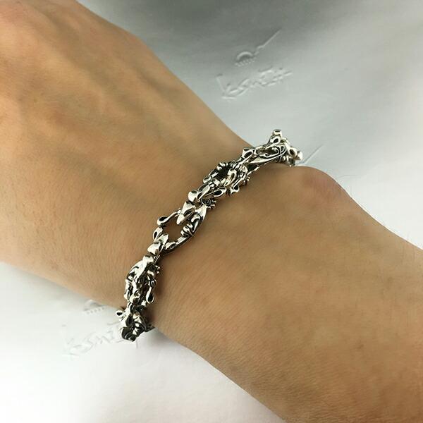 silver925 メンズブレスレット 22cm クロス K-SMITH クロス ブレスレット 22cm シルバーアクセサリー