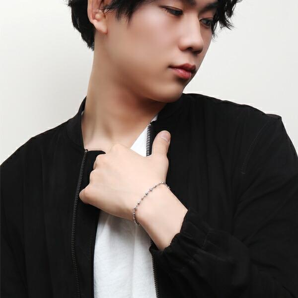 K-SMITH デザインチェーン ブレスレット 18cm シルバー