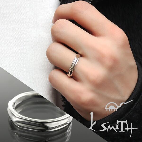 K-SMITH（ケースミス） シンプル 槌目 リング 11〜21号 シルバー