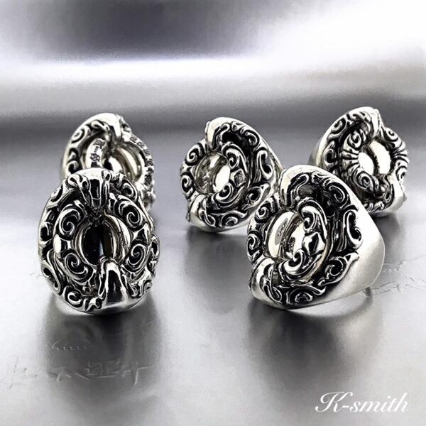 Paul Smith 唐草カービングシルバー925タイバー未使用 Paul Smith 唐草カービングシルバー925タイバー未使用