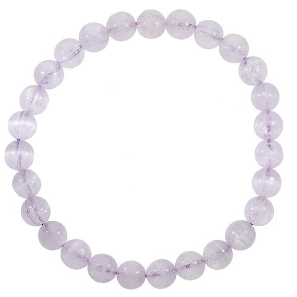 クンツァイト アフガニスタン産 ブレスレット 7mm 16.5〜18cm S