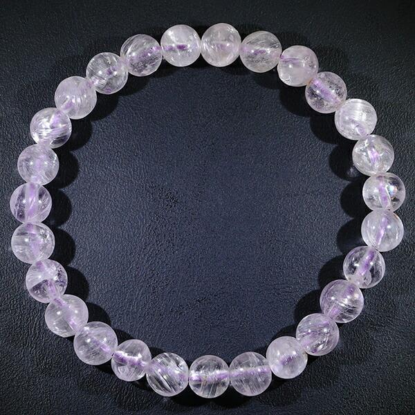 クンツァイト　ブレスレット　天然石　パワーストーン　9月　誕生石 ☆9月誕生石 クンツァイト約7.5～8㎜【ブレスレット】天然石