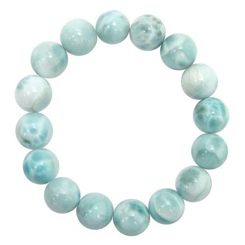 ラリマー ブレスレット 12.5mm 18cm 天然石 パワーストーン 人気