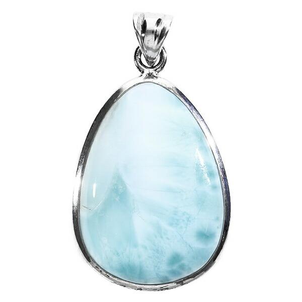 ラリマーペンダントトップシルバーシルバー天然石パワーストーン ラリマー シルバー ペンダントトップ 雫 天然石 パワーストーン