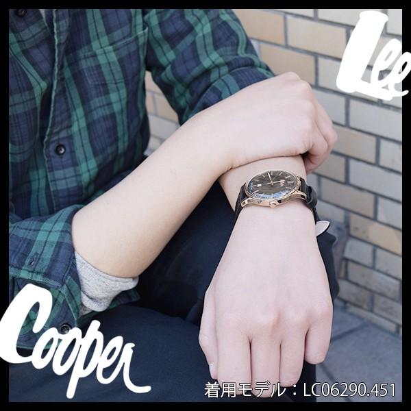 Lee Cooper リークーパー 腕時計 メンズ ブランド 本革ベルト ブラウン