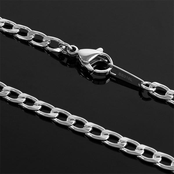 サージカルステンレスチェーン ネックレス 長喜平 チェーン 幅約3.9mm
