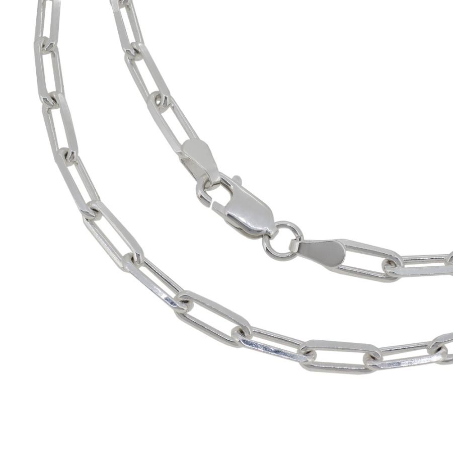 シルバーチェーン 925 ネックレスチェーンのみ 長あずき 4面カット 60cm 幅約3.8mm メンズ レディース 人気 シルバー925 おしゃれ プレゼント 爆買の画像