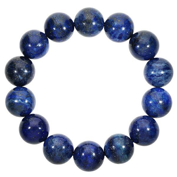 ラピスラズリ ブレスレット 16mm 17.5~19.5cm M~LL サイズ 大玉 誕生石
