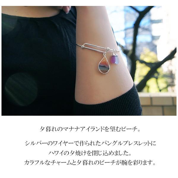 ハワイアンジュエリー ブレスレット バングル レディース シルバー 