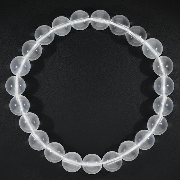 ミルキークォーツ ブレスレット 8mm 16cm〜17.5cm S〜L サイズ 天然石