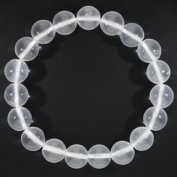 ミルキークォーツ ブレスレット 10mm 16.5cm〜18.5cm S〜LL サイズ