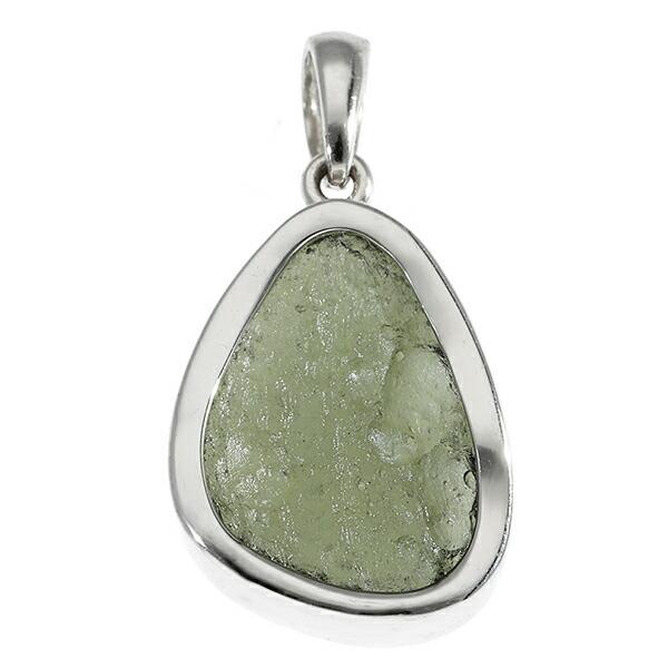 モルダバイト シルバーペンダント モルダバイト カット シルバー ペンダントトップ 天然石