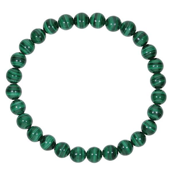 マラカイト ブレスレット 6mm 16.5〜17.5cm S〜L サイズ 天然石