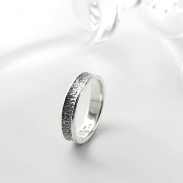 マジェスフィッセン 燻し 槌目 逆甲丸 リング 1〜25号 指輪 シルバー