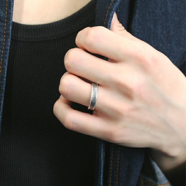 マジェスフィッセン 燻し 槌目 逆甲丸 リング 1〜25号 指輪 シルバー