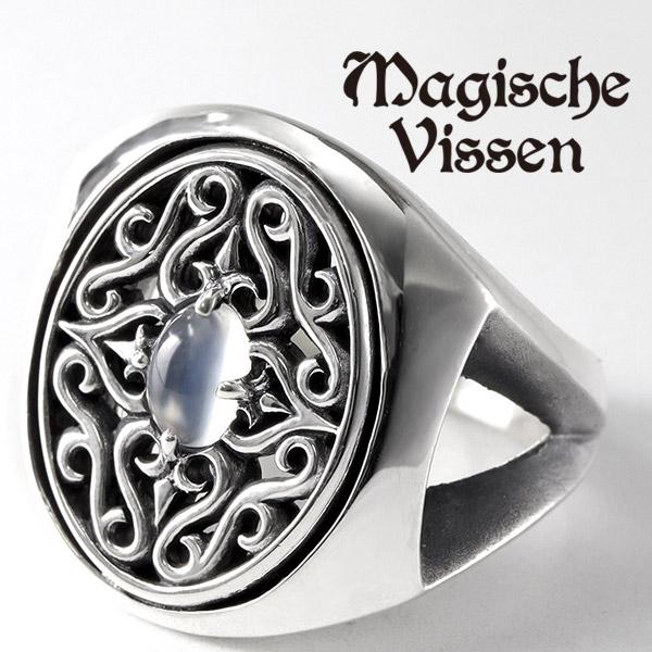 MagischeVissen（マジェスフィッセン） メダリオン シルバー リング 石