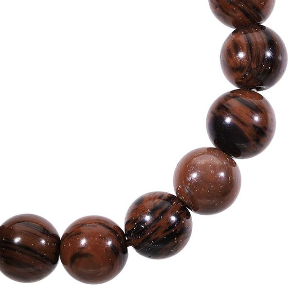 マホガニーオブシディアン ブレスレット 10mm 18cm〜19cm M〜LL サイズ