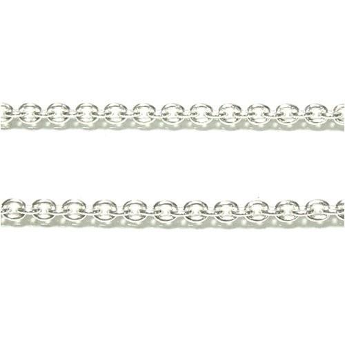 シルバーチェーン 丸小豆チェーン 幅約3.6mm 40cm シルバー925