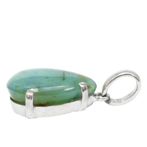 ブルーオパール ペンダントトップ シルバー 雫型 天然石