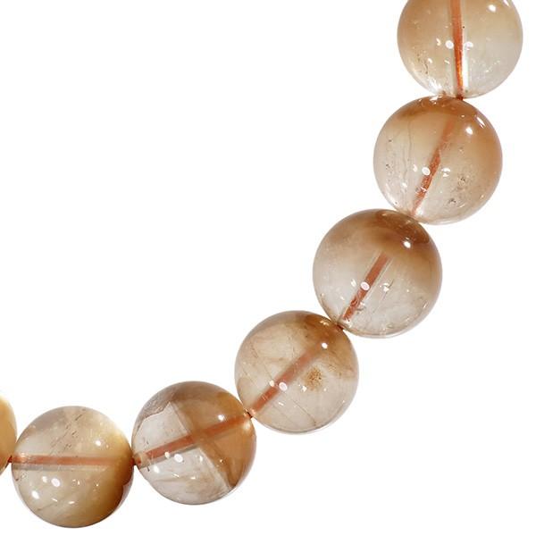 タンジェリンクォーツ ブレスレット オレンジクォーツ 13.5mm 19cm