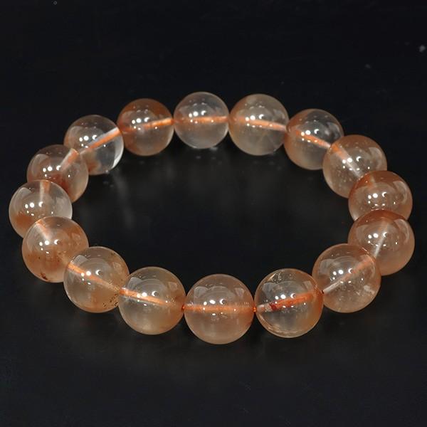 タンジェリンクォーツ ブレスレット オレンジクォーツ 13.5mm 19cm