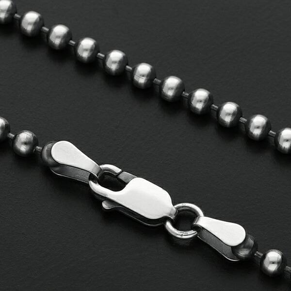 シルバーチェーン ネックレス チェーン いぶしボールチェーン ボール
