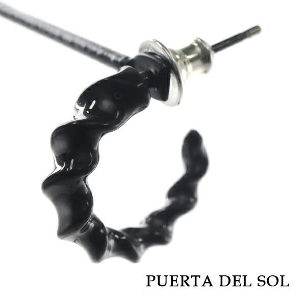 PUERTA DEL SOL プエルタデルソル PC1015BKフープピアス PUERTA DEL SOL（プエルタ・デル・ソル） PUERTA DEL SOL 17mm