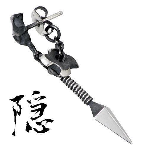 ピアス ブランド 和風 忍者 クナイ 隠 Onn メンズ シルバー925 片耳 おしゃれ 男性 代 30代 40代 仁 Zin 和柄 武器 苦無 Pi 01onn 新宿銀の蔵 年中無休 一部即日発送 通販 Yahoo ショッピング