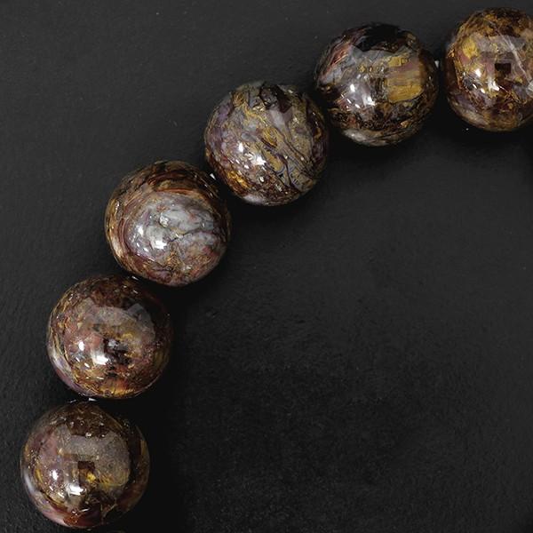 ピーターサイト ブレスレット イエロー 2A グレード 12.5mm 18cm