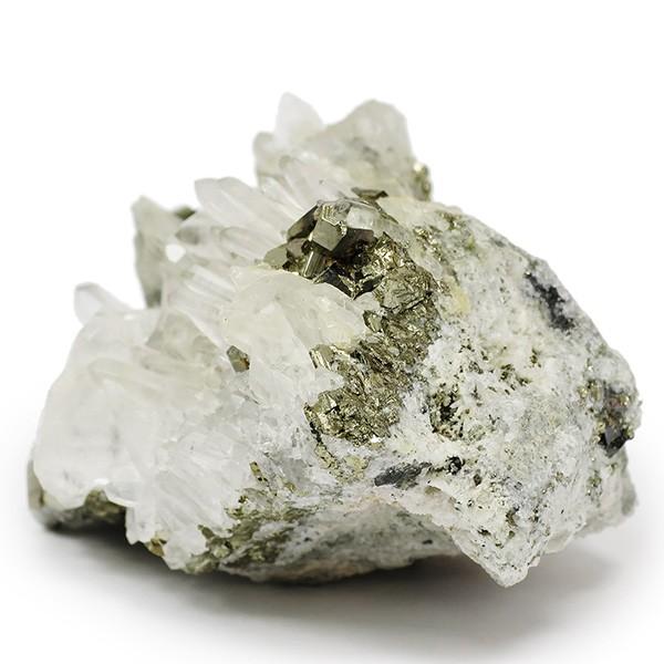 パイライト 原石 クラスター 水晶 共生 ペルー産 169g 天然石