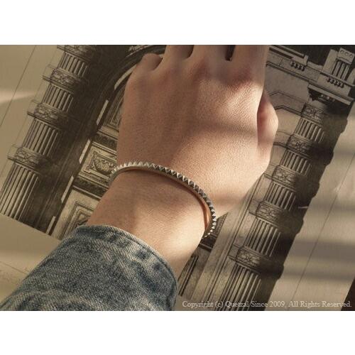 ケツァール バングル メンズ ブランド シルバー スタッズ