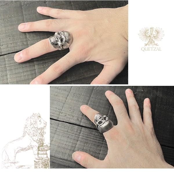 ケツァール リング メンズ ブランド 指輪 シルバー ラージタナトス