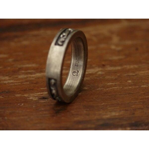 ケツァール リング メンズ ブランド 指輪 シルバー フラット