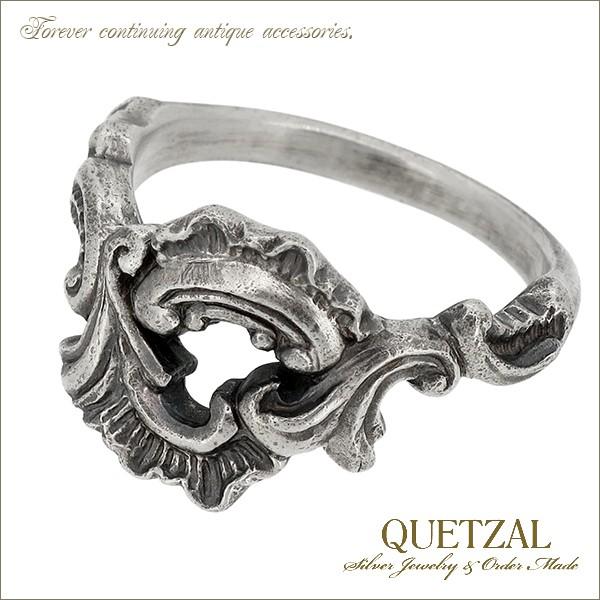 ケツァール リング メンズ ブランド 指輪 シルバー ロココリング ロココ様式 1-30号 アンティーク Quetzal 人気 爆買