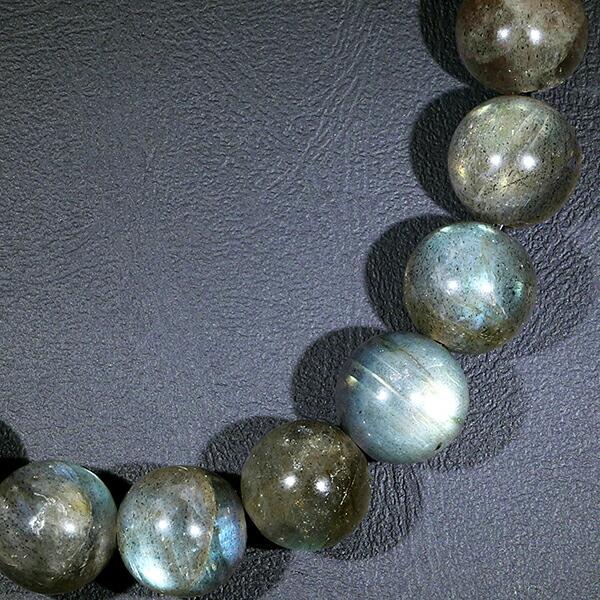 ラブラドライト☆天然石 ブレスレット 内周17cm☆10ミリ玉 高品質]ラブラドライトブレスレット（約10.5mm玉） - 埼玉県吉川