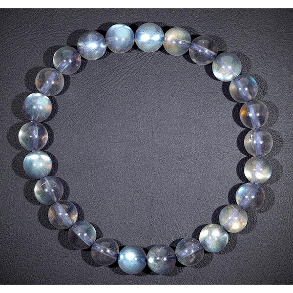 最高品質 ラブラドライト ブレスレット 7mm 16.5〜17cm S〜M サイズ