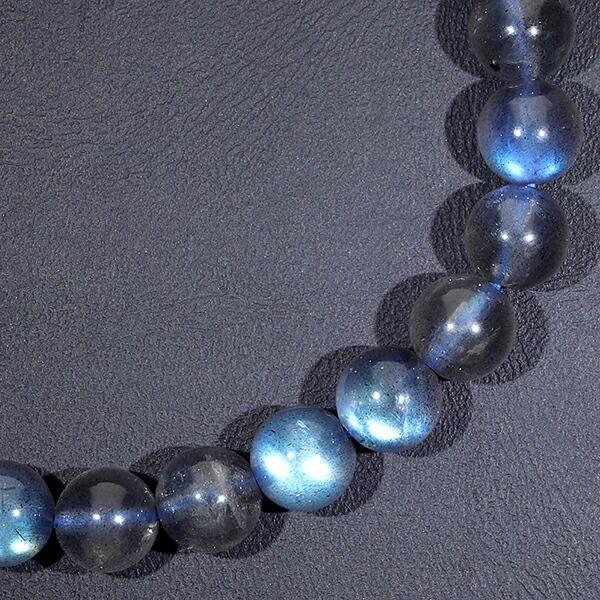 最高品質 ラブラドライト ブレスレット 7mm 16.5cm レディースS サイズ