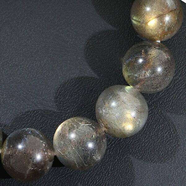 ラブラドライト ブレスレット 12mm 18cm メンズM レディースL サイズ