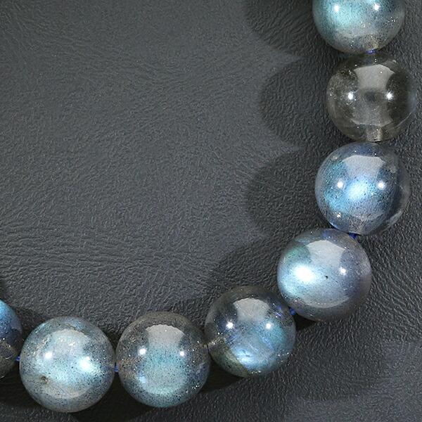 ラブラドライト 高品質 11Aグレード カナダ産 ブレスレット 9.7mm 16.5