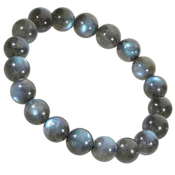 ラブラドライト 高品質 11Aグレード カナダ産 ブレスレット 9.7mm 16.5