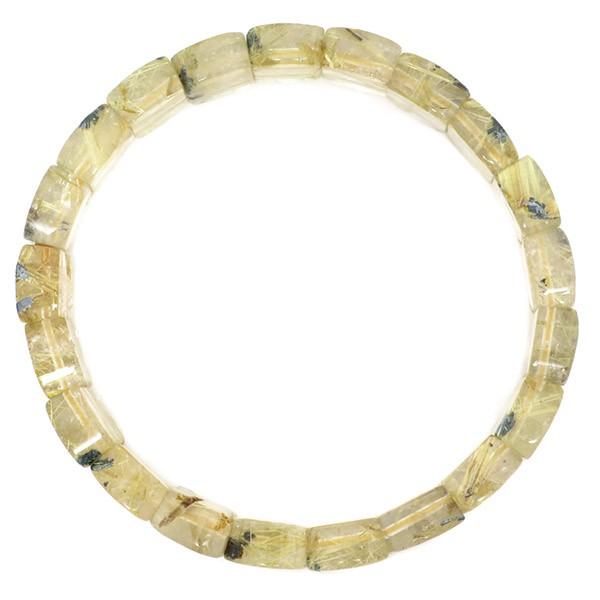 金針ルチルクォーツバングル バングル ルチルクォーツ 幅1.1cm 18cm 天然石 パワーストーン ブレスレット 金針 プレゼント | ブランド登録なし | 02