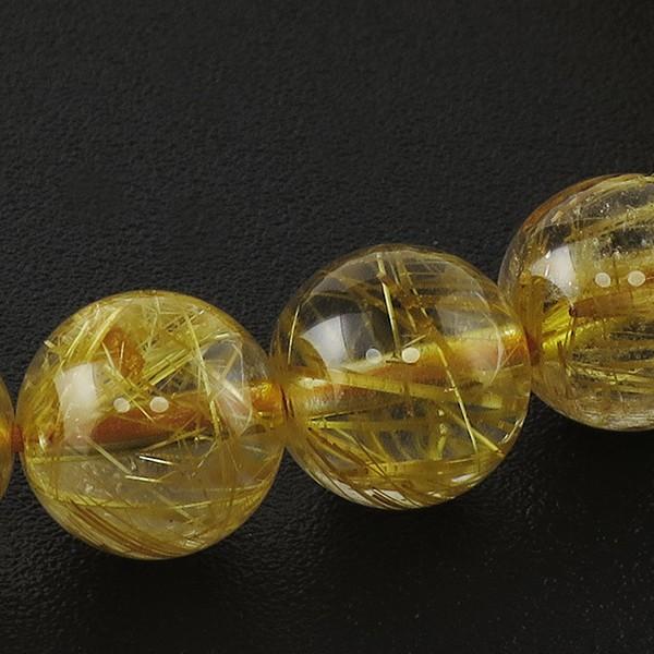 超⭐︎高品質★金針水晶★ルチルクォーツ★パワーストーン★1点もの★男女兼用 金針ルチルクォーツブレスレット ブレスレット ルチルクォーツ 9.3mm