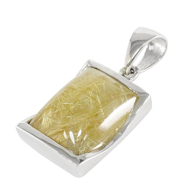 金針ルチルクォーツペンダント ペンダントトップ ルチルクォーツ