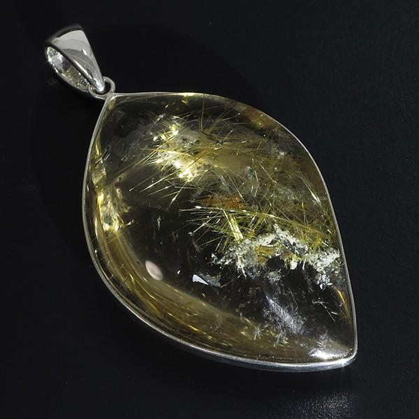 金針水晶ペンダントトップ 天然水晶 金針水晶（金髪水晶） ペンダントトップ 2) | 天然石