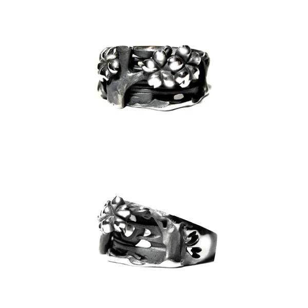 指輪 メンズ ブランド シルバーリング 桜 サクラ 夜桜 Yozakura 15 28号 人気 おしゃれ シルバー925 個性的 Rg 01yozakura 新宿銀の蔵 年中無休 一部即日発送 通販 Yahoo ショッピング