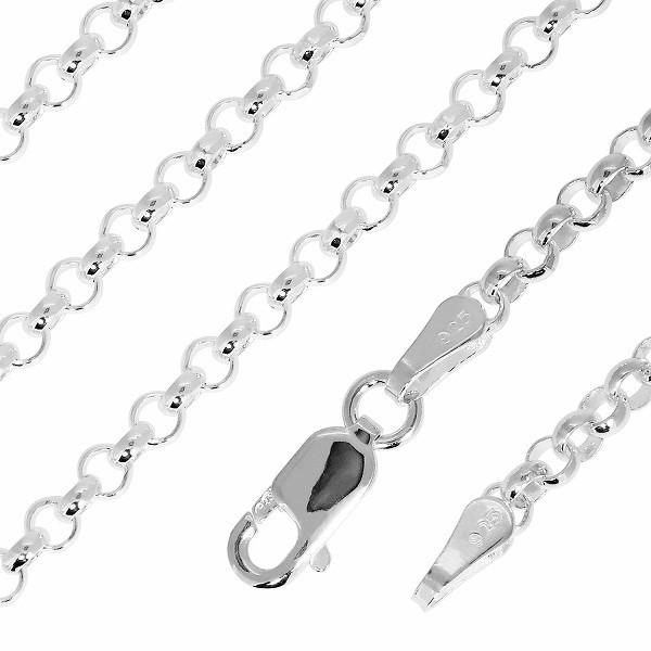 シルバーチェーン 925 ネックレスチェーンのみ 甲丸 ロール 40cm 幅約2.7mm メンズ レディース 人気 シルバー925 おしゃれ プレゼント 爆買の画像