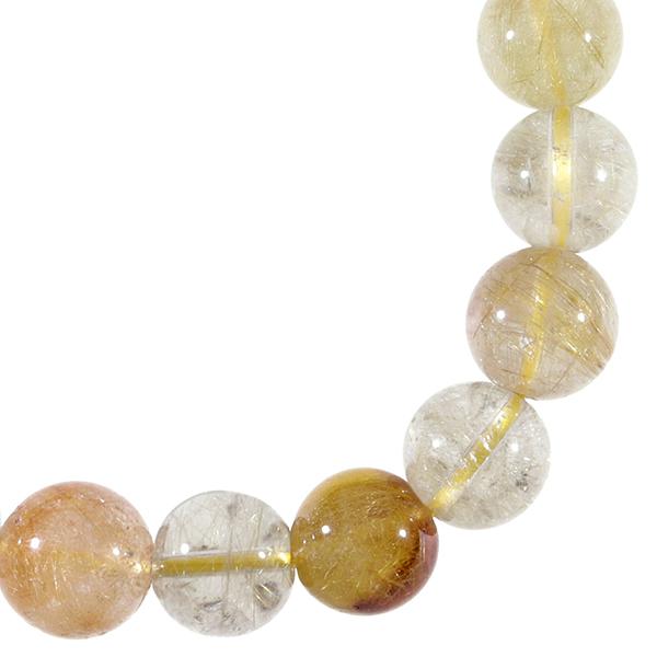 ミックスルチルクォーツ ブレスレット 10mm 16cm 天然石