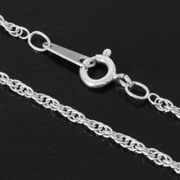 シルバーチェーン 925 ネックレスチェーンのみ ロープ ツイスト 60cm