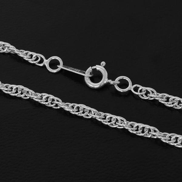 ツイスト チェーン 50cm ネックレス シルバー925 【新品】 シルバーチェーン 925 ネックレスチェーンのみ ロープ ツイスト